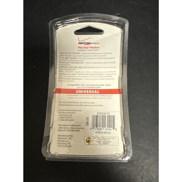Plantronics Flex Grip Wired Headset by Verizon Model: MX200CAET35 Sealed - Picture 4 of 4
